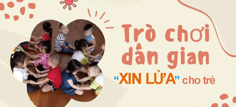 Trò chơi dân gian xin lửa. (Ảnh: Sưu tầm Internet)
