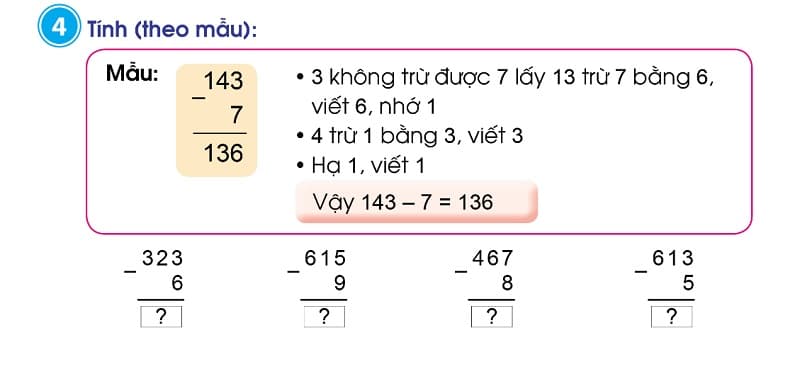 Đề bài tập 4, Trang 72, Toán lớp 2 - Tập 2, Sách Cánh Diều. (Ảnh: Sưu tầm Internet)