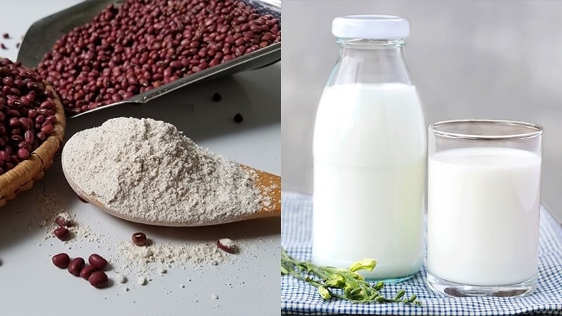 Dưỡng trắng, cấp ẩm body bằng bột đậu đỏ và sữa tươi không đường (Ảnh: Sưu tầm Internet)
