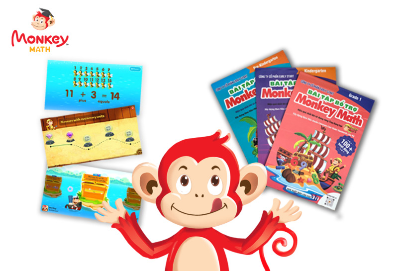 Cho con học toán hình với Monkey Math (Nguồn ảnh: Sưu tầm internet)