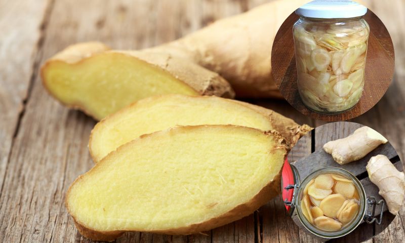 Cách làm rượu gừng giảm mỡ bụng sau sinh mổ. (Nguồn: Internet)