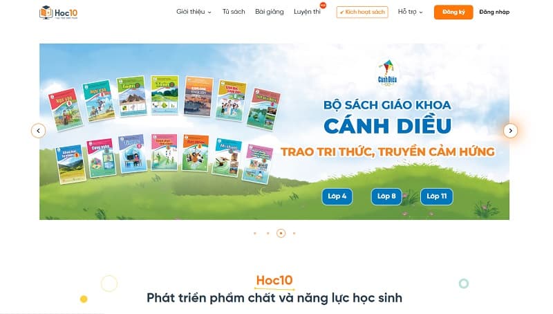 Hoc10 - Tủ sách số hóa hiện đại dành cho học sinh & giáo viên. (Ảnh: Sưu tầm Internet)