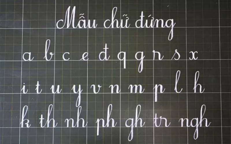 Bảng chữ cái tiếng việt kiểu thường. (Ảnh: Sưu tầm Internet)