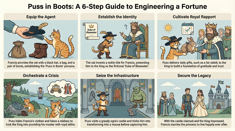 T&oacute;m tắt nội dung truyện Ch&uacute; M&egrave;o Đi Hia tiếng Anh