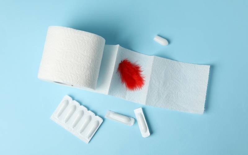 Chảy máu cấy ghép do trứng làm tổ trong tử cung. (Ảnh: Sưu tầm Internet)