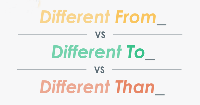 Different đi với giới từ FROM là phổ biến nhất. (Ảnh: Sưu tầm Internet)