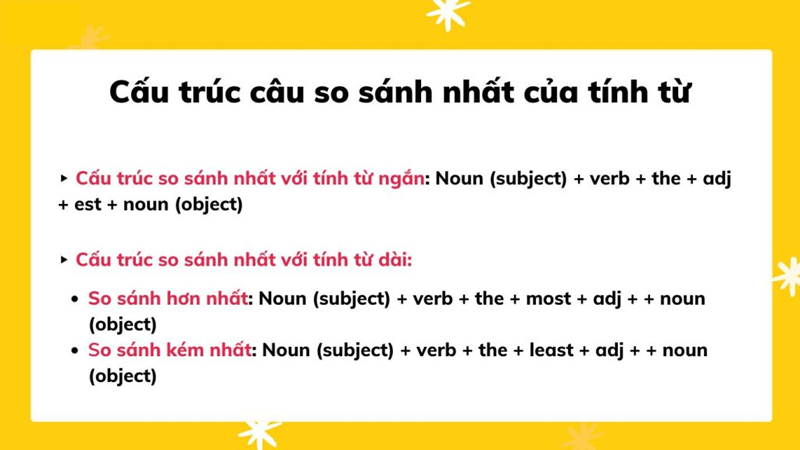 Khi nào dùng THE? Dùng trong so sánh nhất. (Ảnh: Sưu tầm Internet)