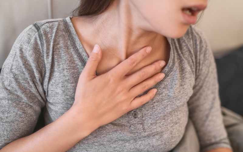 Phụ nữ khó thở khi mang thai tuần đầu do hormone thay đổi. (Ảnh: Sưu tâm Internet)