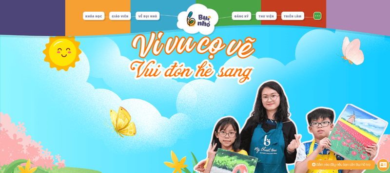 Bụi Nhỏ - ngôi nhà nghệ thuật dành riêng cho các bé từ 5 đến 13 tuổi. (Ảnh: Sưu tầm Internet)