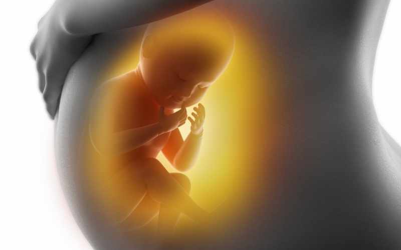 Thai nhi vận động khiến mẹ bị đau xương mu. (Ảnh: Sưu tầm Internet)