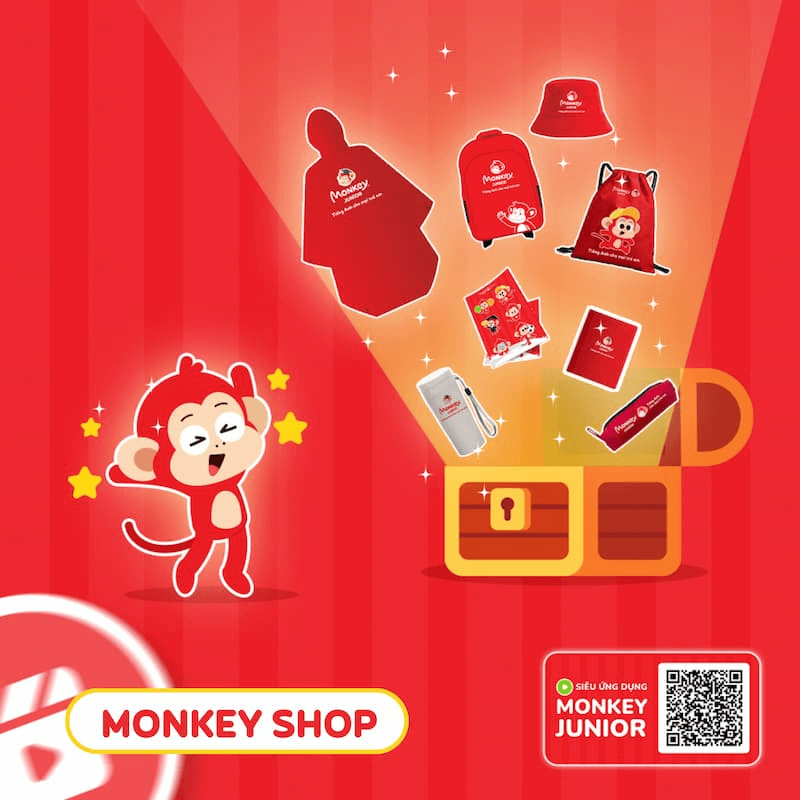 Các quà tặng hiện vật có trong Monkey Shop