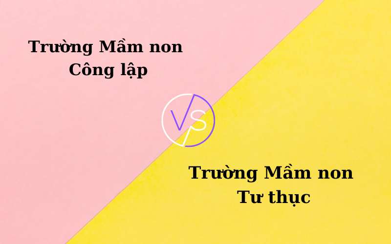 So sánh ưu nhược điểm của trường mầm non công và tư. (Ảnh: Sưu tầm Internet)