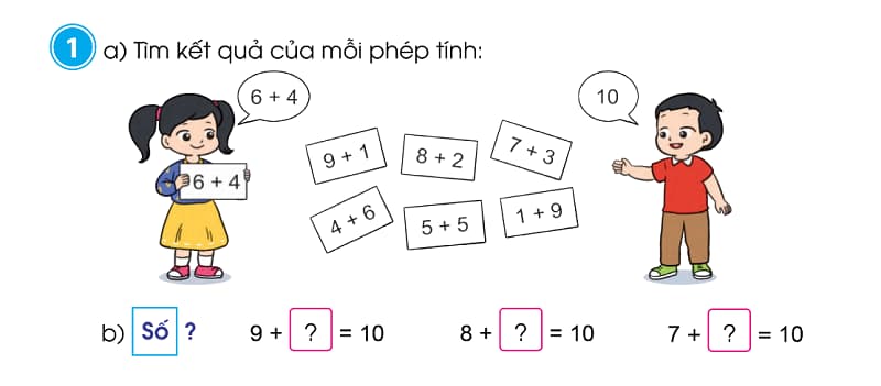 Bài 1 Trang 17, Toán lớp 2 - Tập 1, Sách Cánh Diều. (Ảnh: Sưu tầm Internet)