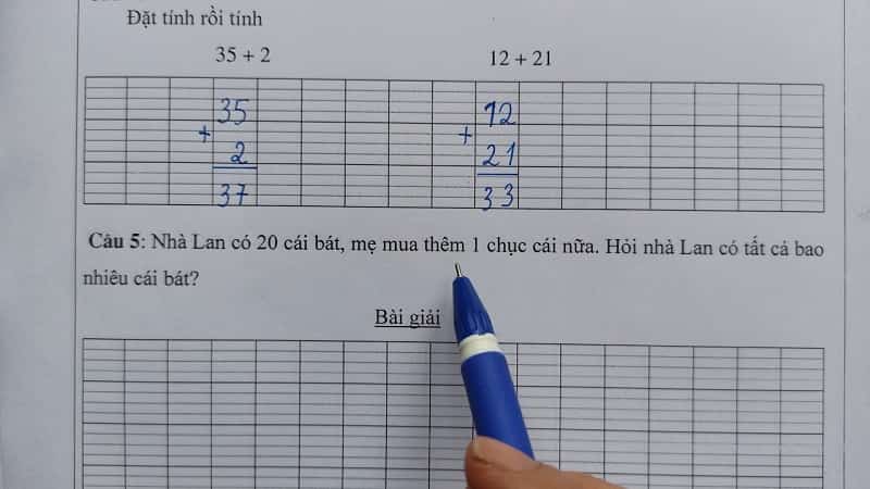Đặt tính rồi tính là dạng bài toán dễ gặp trong các bài kiểm tra. (Ảnh: Sưu tầm Internet)