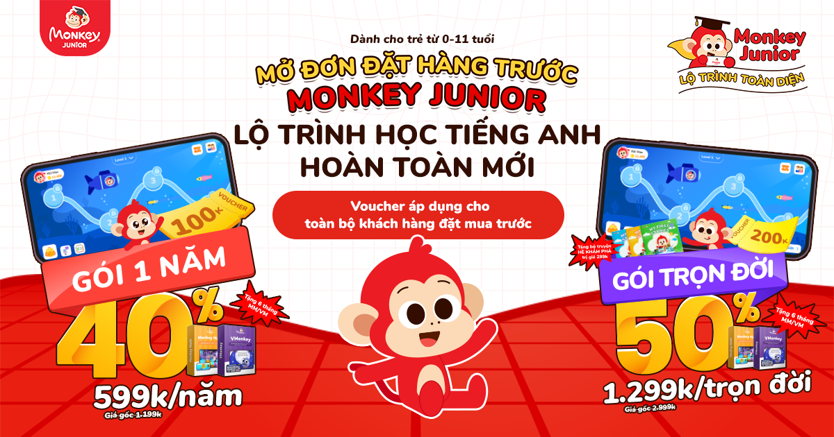 Cơ hội nhận nhiều ưu đãi khi học cùng Monkey Junior (Ảnh: Monkey)