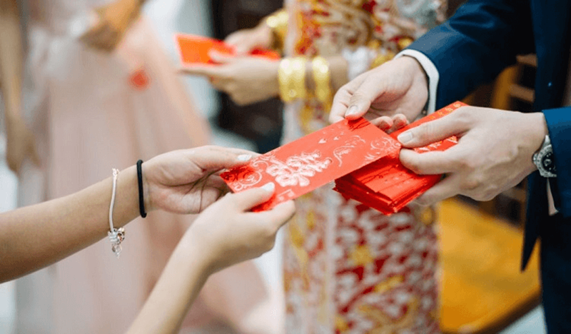 Phong tục lì xì ngày Tết. (Ảnh: Sưu tầm Internet)