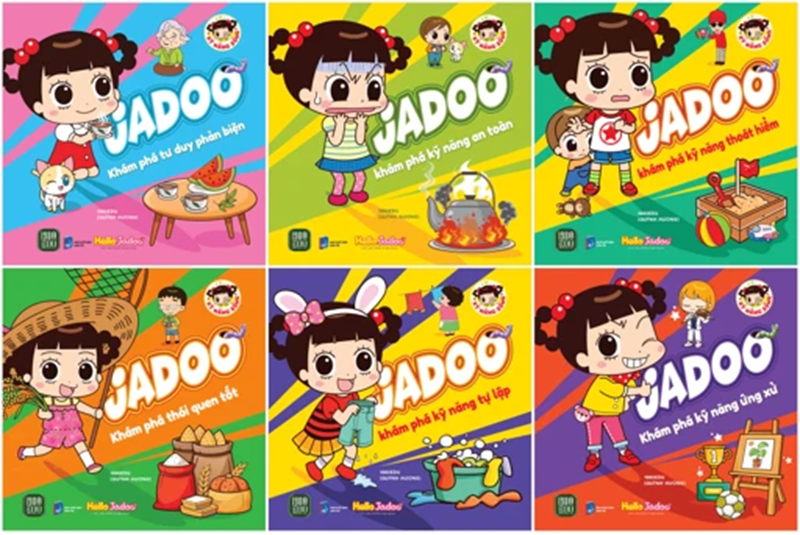 Bộ sách “JADOO - Khám Phá Kỹ Năng Sống”. (Ảnh: Sưu tầm Internet)