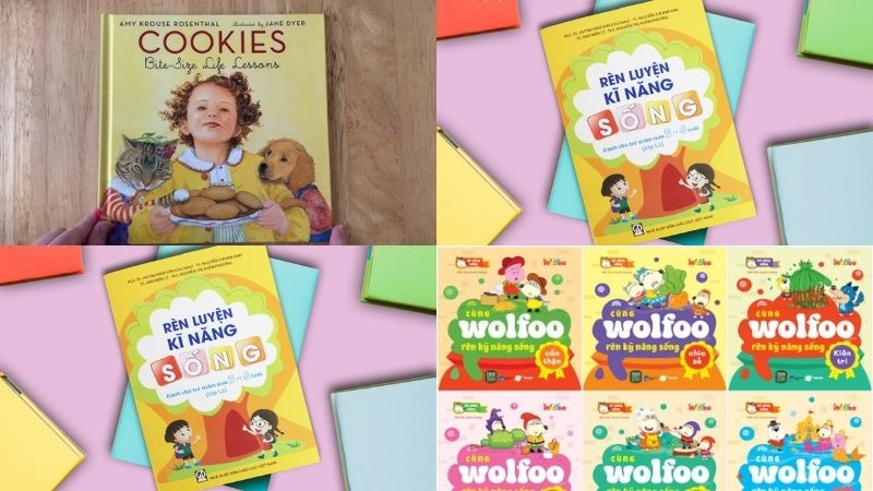 Các cuốn sách kỹ năng sống cho trẻ mầm non phổ biến, chất lượng. (Ảnh: Sưu tầm Internet)