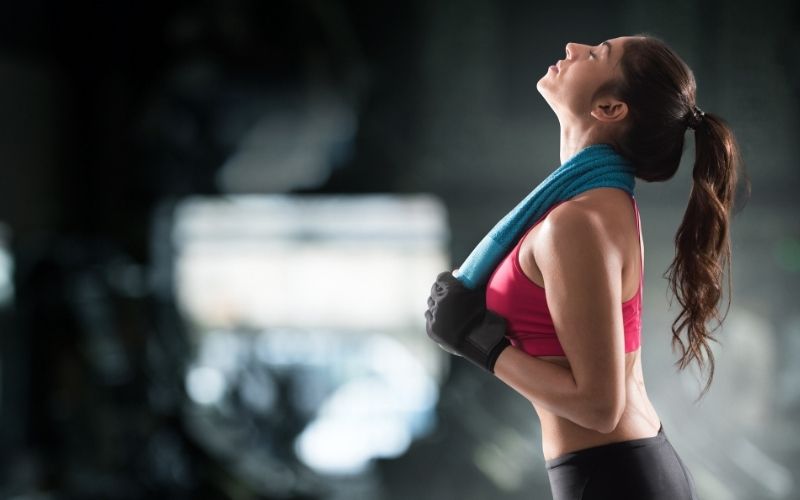 Tâm trạng thoải mái, giảm bớt căng thẳng sau khi tập gym. (Ảnh: Sưu tầm Internet)