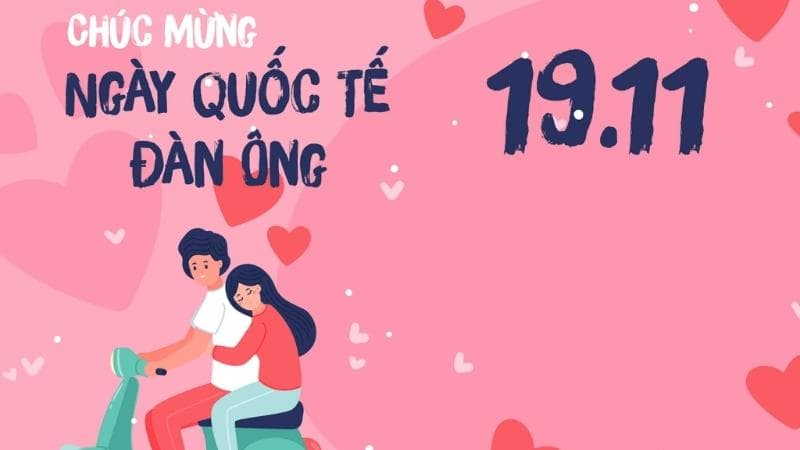 Mẫu thiệp chúc mừng ngày Quốc Tế Đàn Ông dành cho người yêu/chồng. (Ảnh: Sưu tầm Internet)