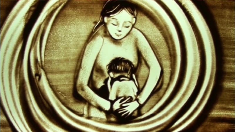 Tranh cát tri ân ngày 20/11 cực đẹp. (Ảnh: Sưu tầm Internet)