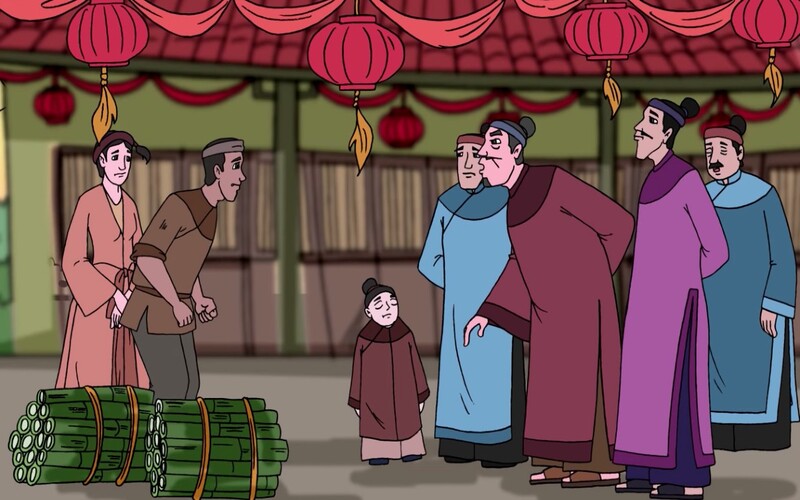 Truyện cổ tích “Cây tre trăm đốt” cũng là truyện cổ tích mà nhiều mẹ bầu đọc cho con. (Ảnh: Sưu tầm Internet)