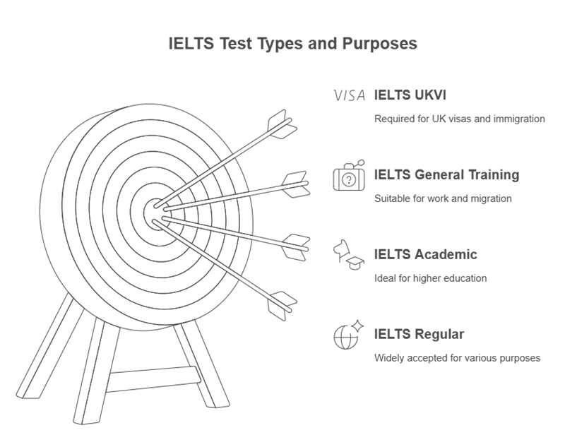 Types of IELTS certificates. (Image: Internet)