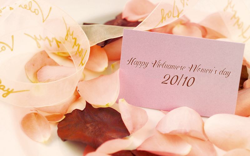 Bài tuyên truyền chào mừng ngày Phụ nữ Việt Nam 20/10. (Ảnh: Internet)