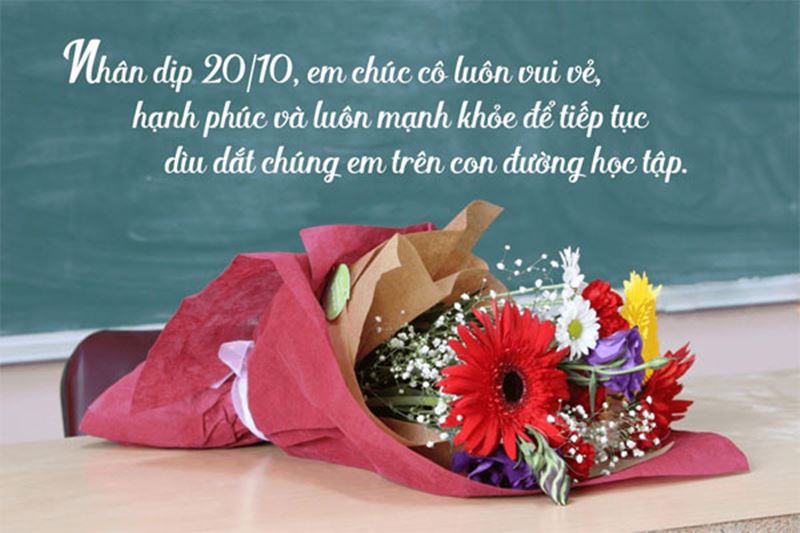 Những lời chúc mừng ngày Phụ nữ Việt Nam 20 10 dành cho cô. (Ảnh: Internet)