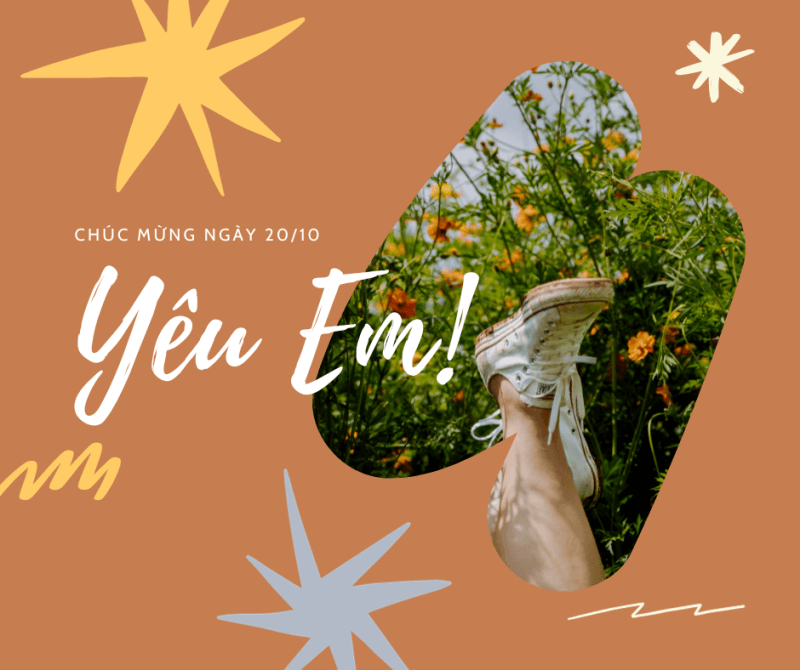 Gợi ý mẫu thiệp 20/10 cho người yêu: Mẫu 2. (Ảnh: Sưu tầm Internet)