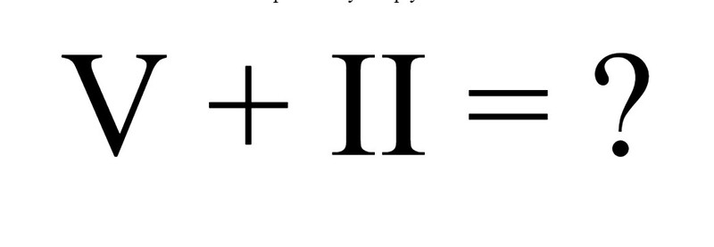 Dạng toán cộng trừ số 5 la mã (Nguồn ảnh: Sưu tầm internet)