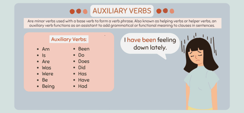 How auxiliary verbs are used. (Image: Internet)