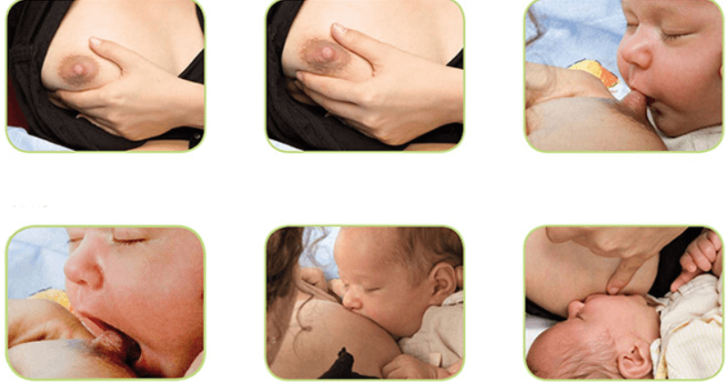 Mẹ có thể nhận biết cách cho con bú đúng khớp ngậm qua các dấu hiệu. (Ảnh: Sưu tầm Internet)