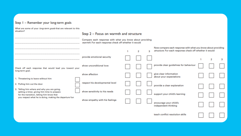 Bước 1 v&agrave; bước 2 của phương ph&aacute;p Kỷ Luật T&iacute;ch Cực