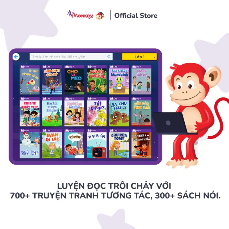Các bài học của VMonkey dạy bé nhiều điều hay lẽ phải. (Ảnh: Monkey)