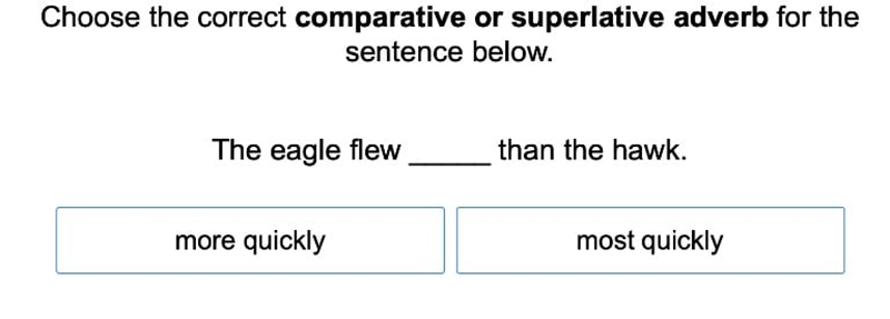 Comparison structures with examples. (Image: Internet)