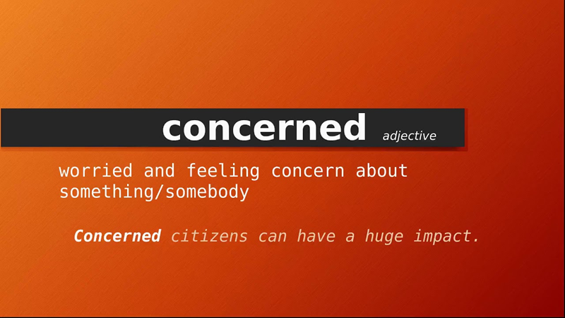 Concerned có thể đứng trước danh từ. (Ảnh: Sưu tầm Internet)