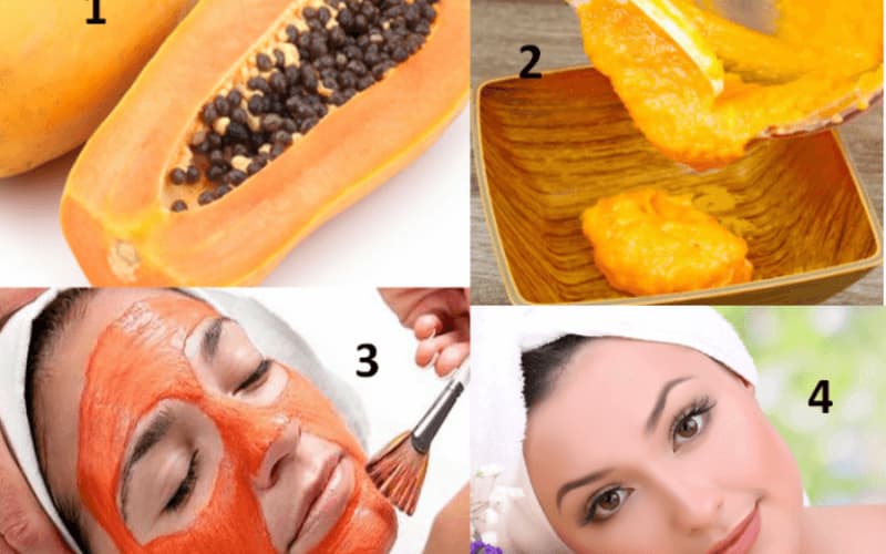 Đu đủ làm đẹp da. (Ảnh: Sưu tầm Internet)