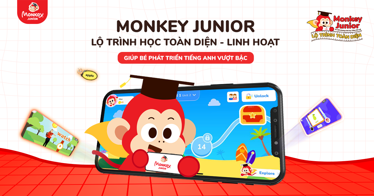 Monkey Junior - Lộ trình học toàn diện, linh hoạt. (Ảnh: Monkey)