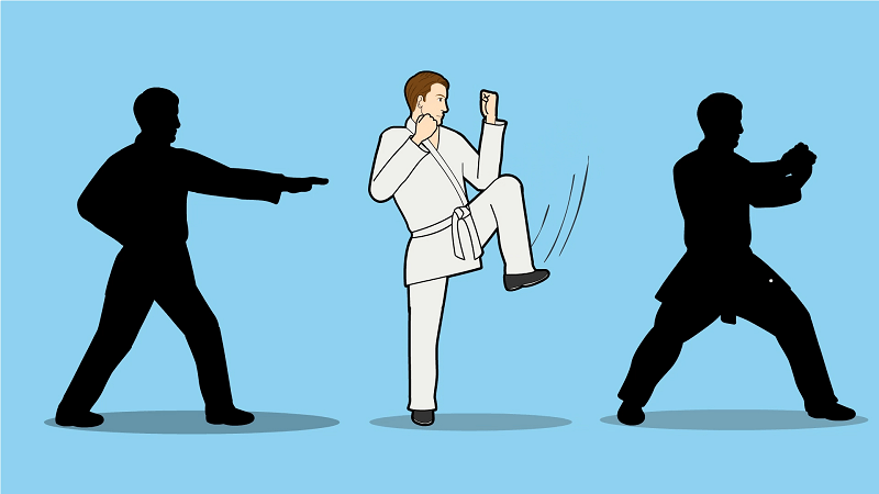 Các bước và động tác cơ bản trong Karate. (Ảnh: Sưu tầm Internet)