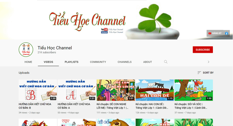 Kênh Tiểu học Channel phù hợp cho học sinh lớp 4 (Ảnh: Sưu Tầm Internet)