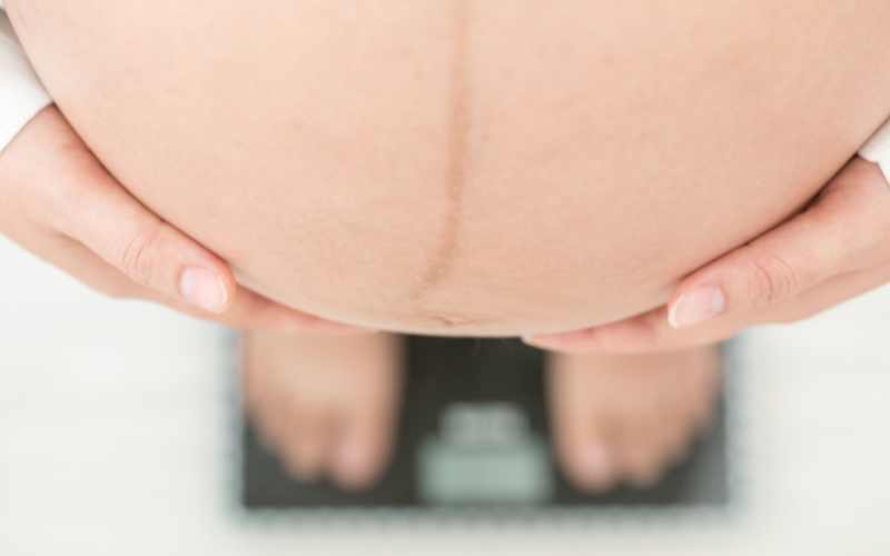 Phụ nữ mang thai 3 tháng giữa tăng cân nhanh. (Ảnh: Sưu tầm Internet)