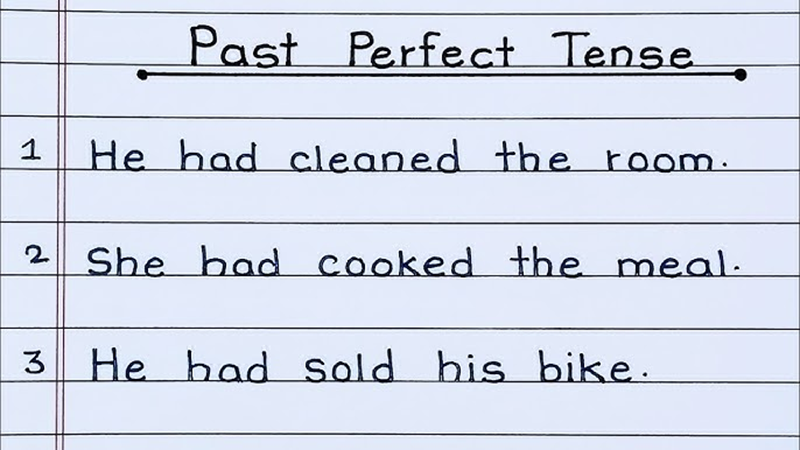 Uses of the past perfect tense. (Image: Internet)