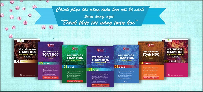 Bộ sách đánh thức tài năng Toán học cho bé 5 tuổi. (Ảnh: Sưu tầm Internet)