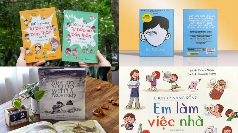 Các cuốn sách kỹ năng sống cho trẻ tiểu học phổ biến, chất lượng. (Ảnh: Sưu tầm Internet)