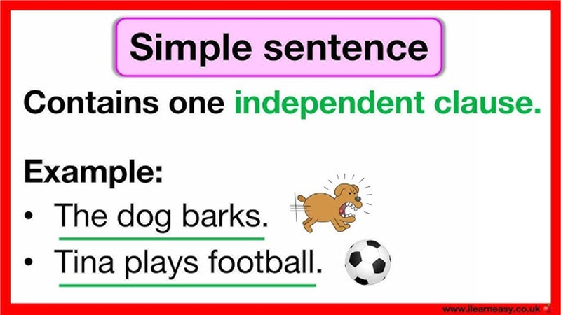 Simple sentence structures. (Image: Internet)