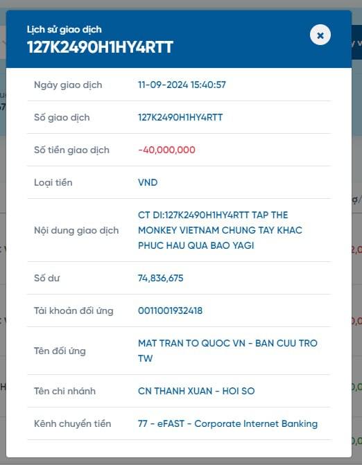 Tập thể Monkey chung tay hướng về Miền Bắc sau siêu bão Yagi