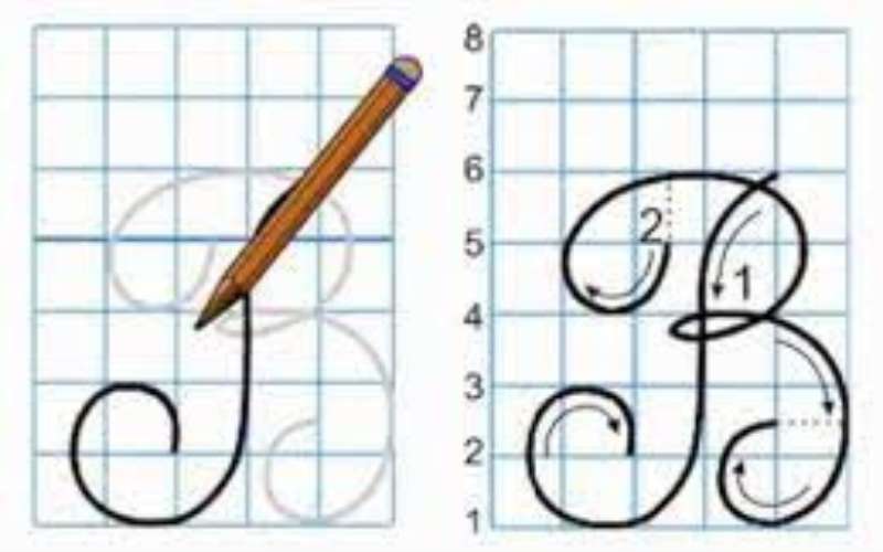 Cách viết chữ hoa B. (Ảnh: Sưu tầm Internet)