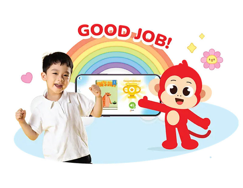 AI Buddy (nh&acirc;n vật khỉ Max) gi&uacute;p trẻ duy tr&igrave; động lực xuy&ecirc;n suốt. (Ảnh: Monkey)
