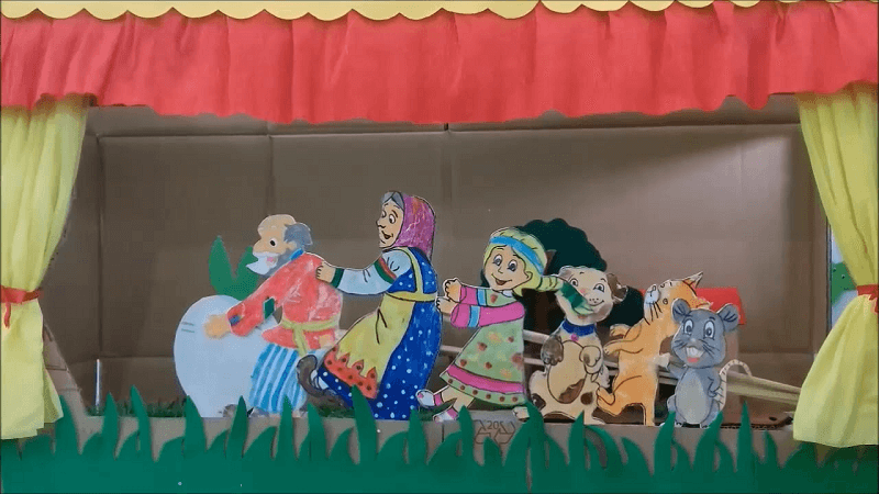 Trò chơi giáo dục cảm xúc cho trẻ mầm non: Kịch con rối cảm xúc. (Ảnh: Sưu tầm Internet)